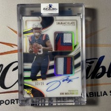 Joe Milton III 2024 Panini Immaculate RPA Dual Rookie Patch Auto Gold /25