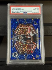 2023 Mosaic Bijan Robinson RC #ND9 NFL Debut - Blue No Huddle PSA 10 /75