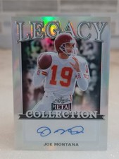 2024 Leaf Legacy Collection Joe Montana Silver Autographed #'d 33/35