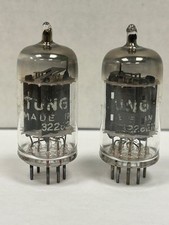Vintage Tung-Sol 12AX7 USA Made Strong Tested Vacuum Tubes Used & Tested