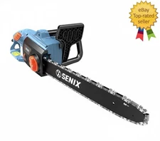 Senix CSE15-M Electric Chainsaw, 18" Corded Chainsaw,15 Amp Chain Saw