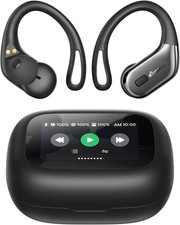 Bluetooth Wireless Earbuds Headphones w/Earhooks, Waterproof, 40H Playtime