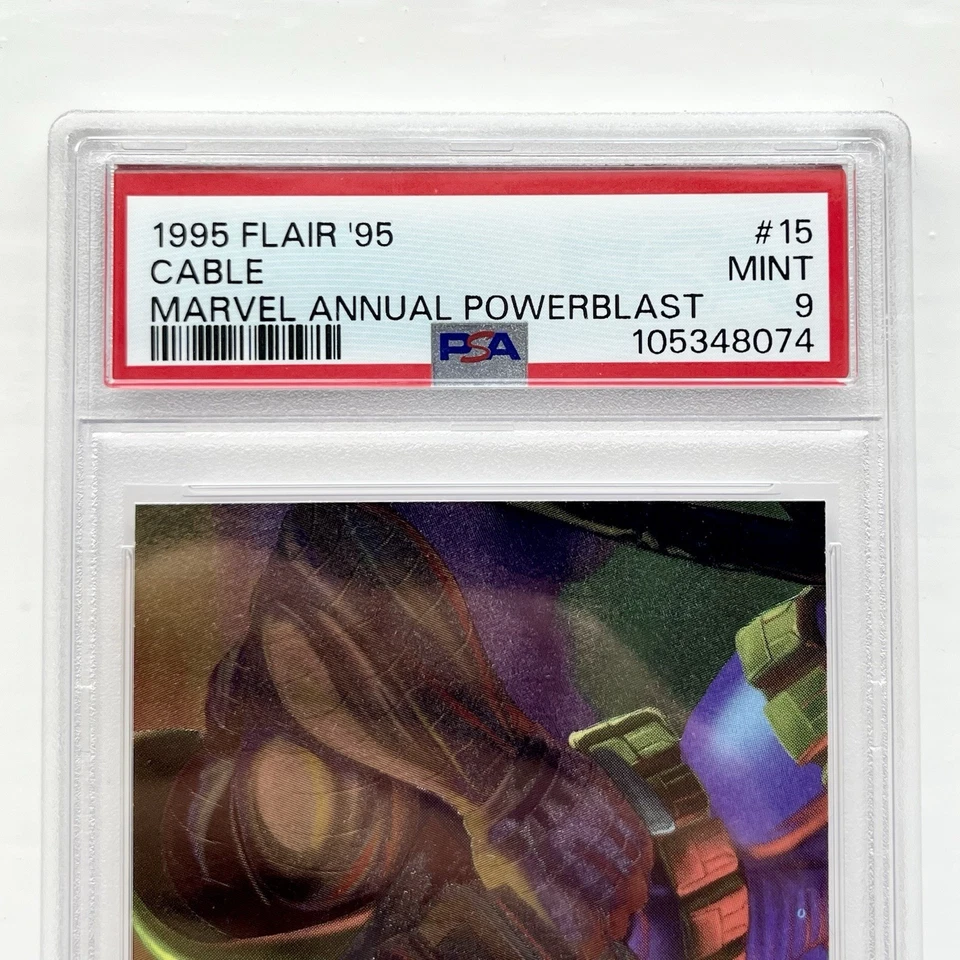 Marvel Comics 1995 Cable Holo PSA Graded Trading Card X-Men X-Force Foil Vintage - Image 4 of 4