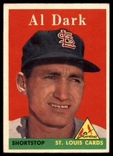 1958 Topps #125 Alvin Dark EX++ Excellent++ Cardinals UER             ID:104233