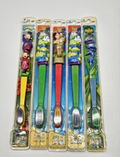 5 Vtg 90s Zooth Brush Dinesy Pixar Toothbrush Toy Story 2 Bug's Life Teletubbies