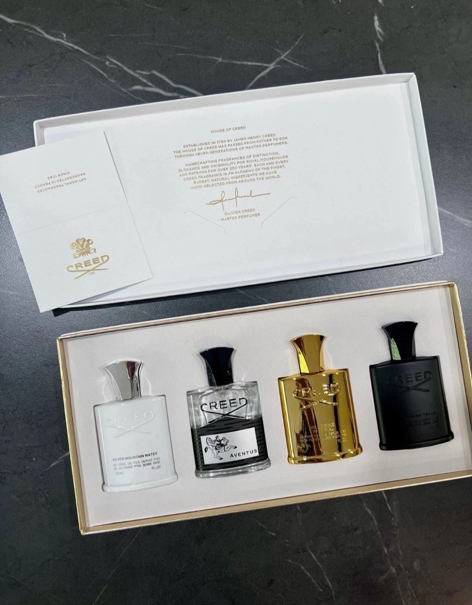 Creed 4 Piece Gift Set For Men New In Box 30ML Per Bottle | eBay Creed 4 Piece Gift Set For Men New In Box 30ML Per Bottle | eBay