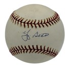 Yogi Berra HOF Autographed/Signed Rawlings OML Baseball JSA