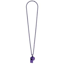 Amscan Sports Party Noisemakers Whistle Bead Necklace (1 Piece) Supplies, 1, Pu