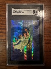 Leap of Faith 2021 Topps Chrome Star Wars Galaxy #28 Prism Refractor 33 /75
