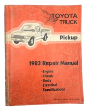 1983 Toyota Pickup Repair Manual OEM Printed in Japan 83 SR-5 SR5