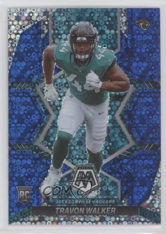 2022 Mosaic Rookies No Huddle Blue Prizm 36/75 Travon Walker #333 Rookie RC 0c6