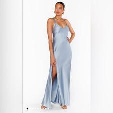 Show Me Your MuMu Anderson Maxi Dress Steel Blue Size M