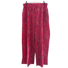 Women Summer Boho Palazzo Pants High Waist Wide Leg Floral Casual Cotton Sz 2XL