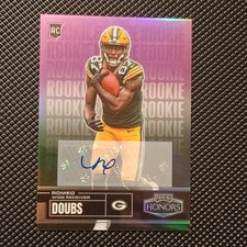 Panini Honors Romeo Doubs Rookie Auto Prizm 15/15 Packers 2022