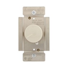 Eaton Wiring Devices RI101-A - Dimmer Rotary SP 1000W 120V Non-Pset AL - 1EA