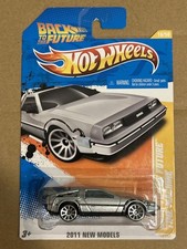 2011 Hot Wheels New Models Back To The Future Time Machine Gray Delorean 18/50