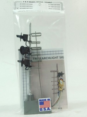K&R Custom Models 103 O Scale 3 Headlight Searchlight Signal