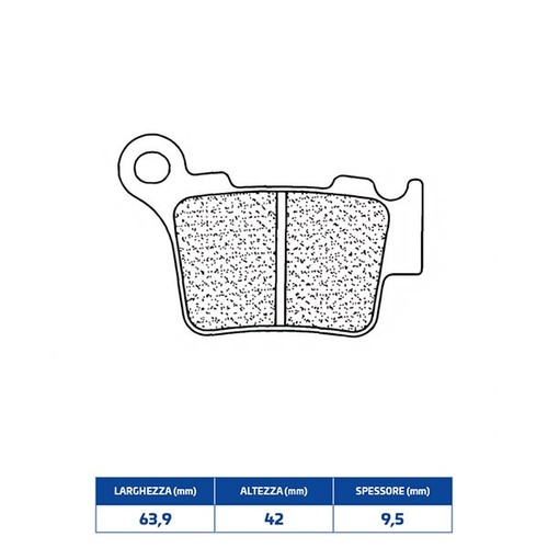 MERCEDES X253 GLC PASTIGLIE FRENO POSTERIORE OEM A0004208300