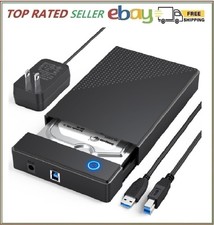 3.5 Hard Drive Enclosure, USB 3.0 Internal/External Hard Drive Case for 3.5/2.5