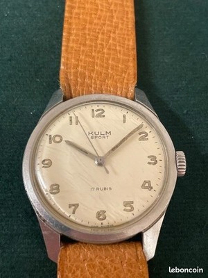 Schweizer Herrenuhr Vintage KULM Sport 50er Jahre