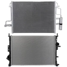 Aluminum Radiator & AC Condenser Cooling Kit For 2013-2016 Ford Escape 2.0L