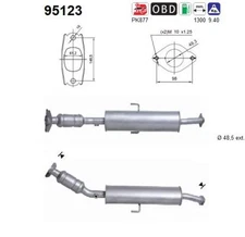 AS 95123 Catalytic Converter for Toyota