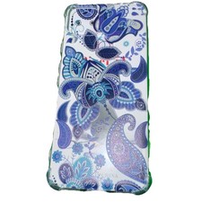 Google Pixel 5a 5G Clear Floral Blue Protective Case