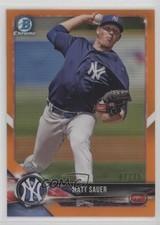 2018 Bowman Draft Chrome Orange Refractor 7/25 Matt Sauer #BDC-184 4a7