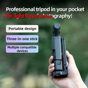 Pour DJI Poche/Action Series Support de trépied magnétique pour appareil photo 3-in-1 Stick de selfie