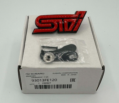 #ad OEM 2005 Subaru Impreza WRX STi Red Front Grille Emblem Badge NEW 93013FE120 $24.95