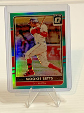 2016 Panini Donruss Optic Mookie Betts #112/299 Aqua Parallel – Boston Red Sox
