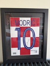 Luka Modri Signed Croatia No.10 Print | Limited Edition 1/50 | Framed | COA