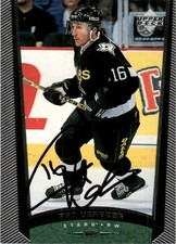 1998-99 Autographed Upper Deck UD Card Signed Pat Verbeek Dallas Stars #257