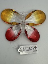 Ganz Crystal Expressions Acrylic Butterfly Ornament Suncatcher Yellow/Red