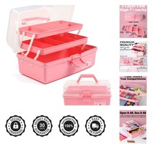 Durable 12-Inch Craft Box - Portable, Water-Resistant Organizer for All Needs
