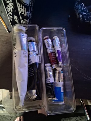 Winsor & Newton Winton Oil Paint Tubes Lot, Palette, Brush Set, Varnish