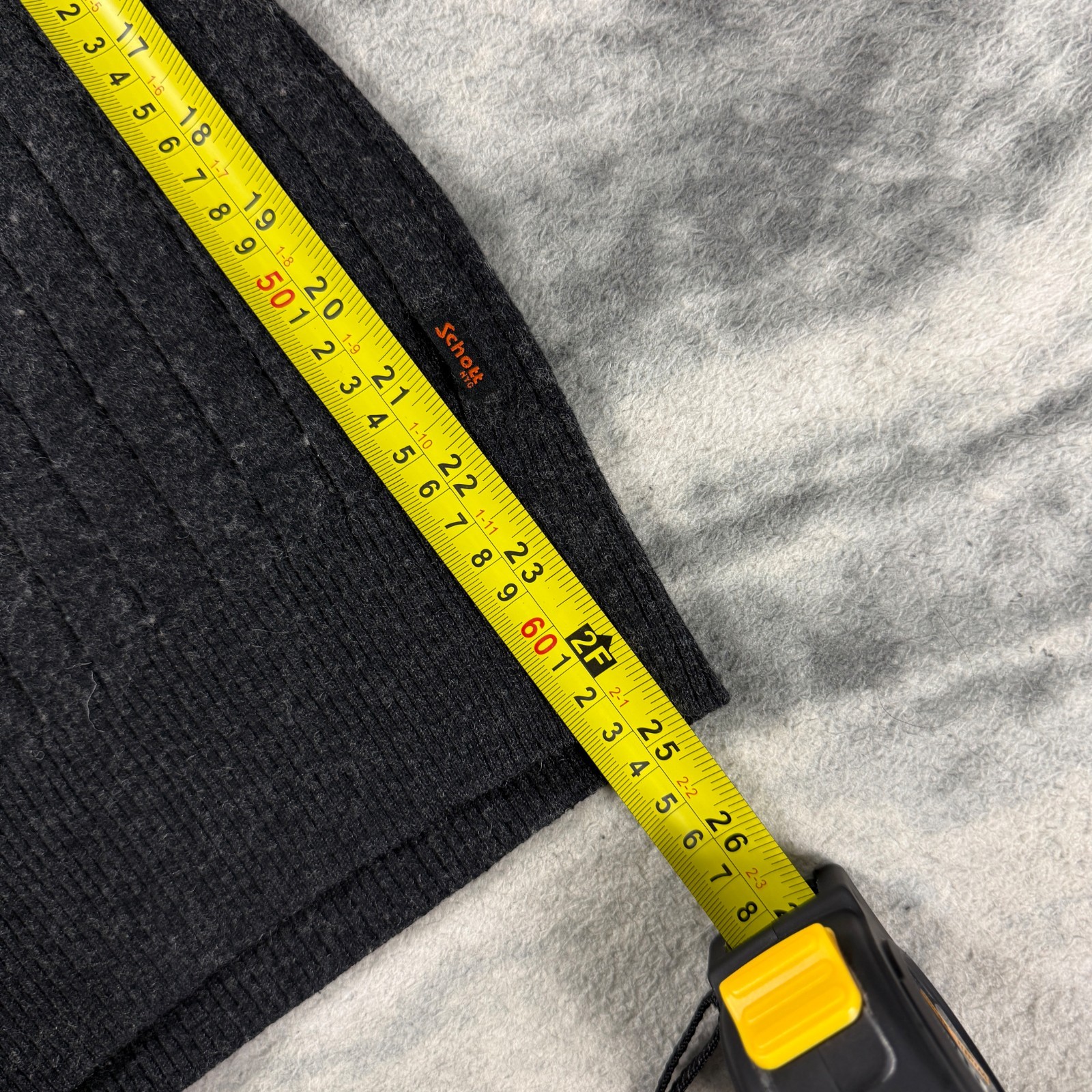 Vintage Schott NYC 2000's Y2K Grey 1/4 Zip Half Zip Medium Knitted Jumper image 6