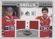 2017-18 SP Game Used NHL All-Star Skills Fabrics Dual Shea Weber Carey Price 1hh