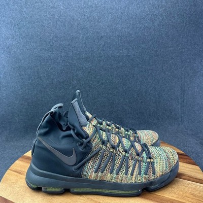 Nike KD 9 Elite Limited 909438-900 Multi Color Fly Knit Size 12 Sneakers Durant