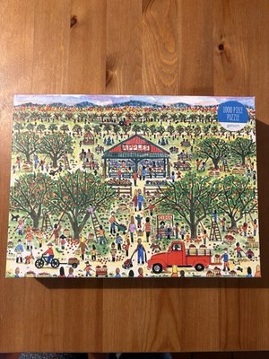 Galison Apple Pickin Michael Storrings Puzzle 1000 Teile Neu Versiegelt