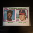 Topps 1980 J.R. Richard Nolan Ryan Astros Angels #206 Baseball Card