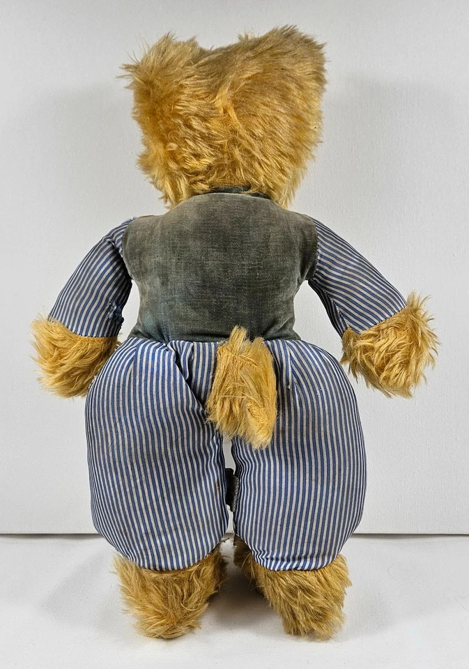 WENDY BOSTON Mohair Bear with Cloth Body w/ Label Early 1950s Design RARE & HTF - Image 3 of 4