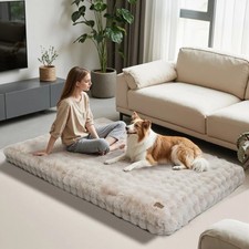 Jumbo Anti-Anxiety Calming Dog Bed Removable Cover Pet Beds Mattress Non Skid US
