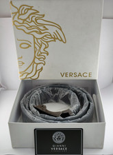 Versace Special Edition Black Color Men's Leather Belt With Box / Free Shipping