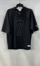 Mitchell & Ness Jim Beam Branded Tackle Twill Jersey Men's Black NWT Size L