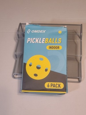 Omdex Pickleball Balls Indoor Outdoor Balls 6 Pack Premium Yellow