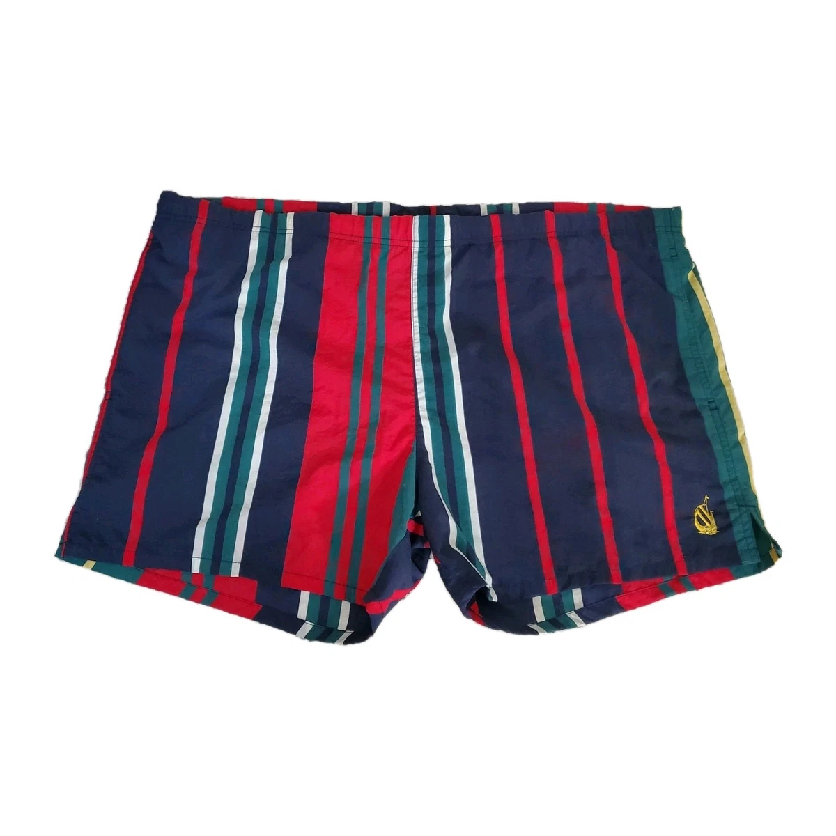 Nautica Maillot de Bain Homme Séchage Rapide Imprimé Ancre Classique, Rouge Course, Moyen