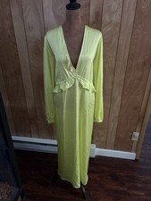 Topshop Curve long sleeve riveria occasion dress in lime Size 22 Plus