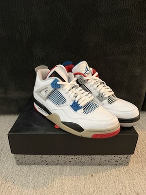 Jordan Air Jordan 4 Retro SE What The 2019 White Blue Red Leather