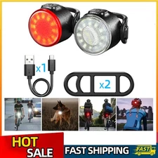 Super Bright Bike Light Set Front Rear Lamp MTB Bicycle LED Torch Waterproof USB